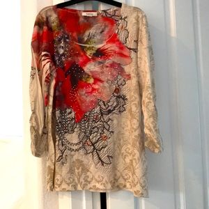 Over the bottom blouse